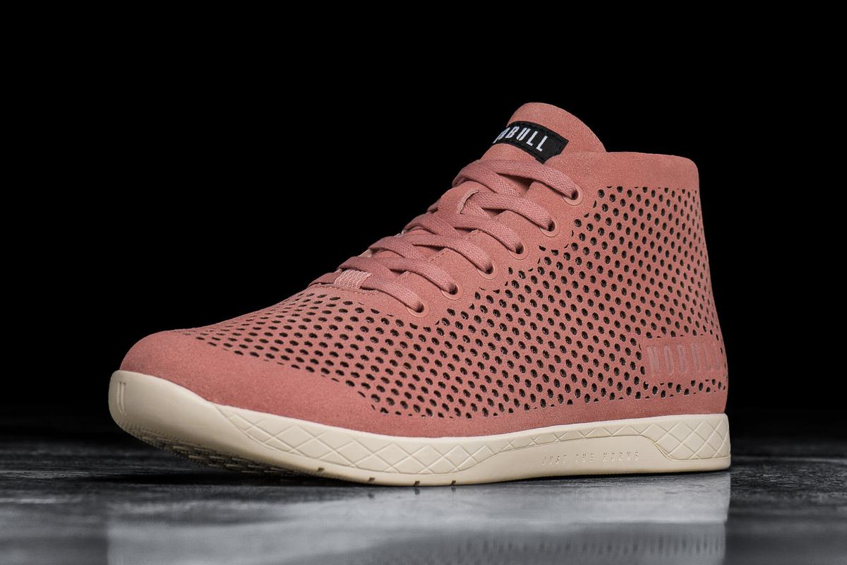 Nobull Suede Mid Trainer Skor Herr Rosa | JC1045726