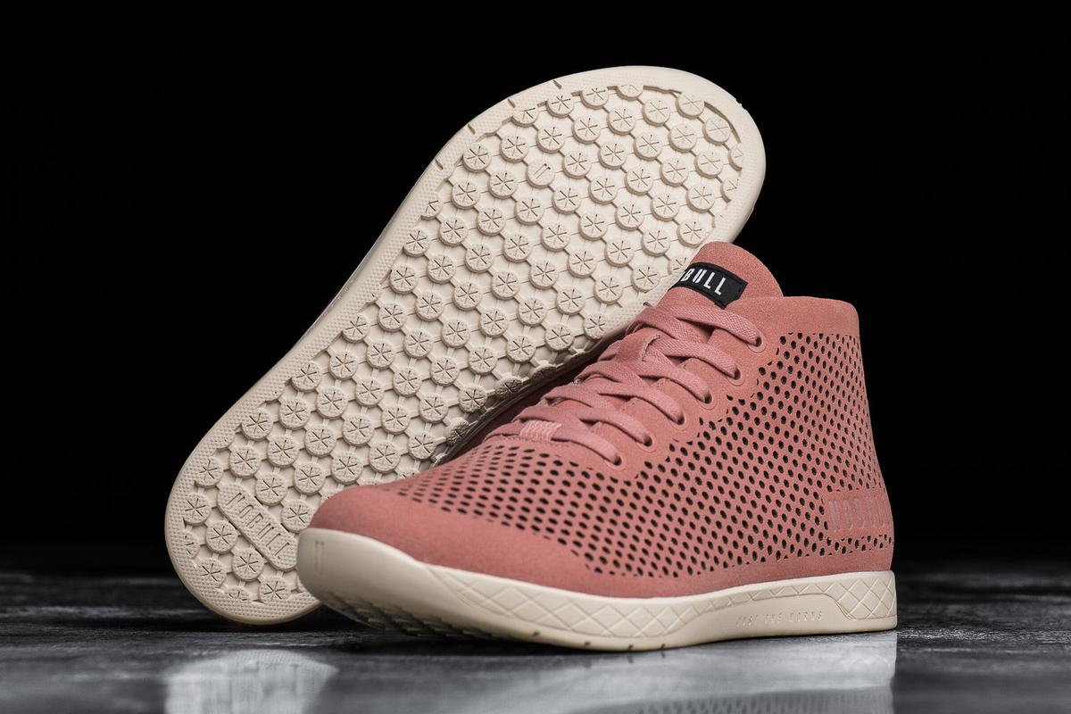 Nobull Suede Mid Trainer Skor Herr Rosa | JC1045726