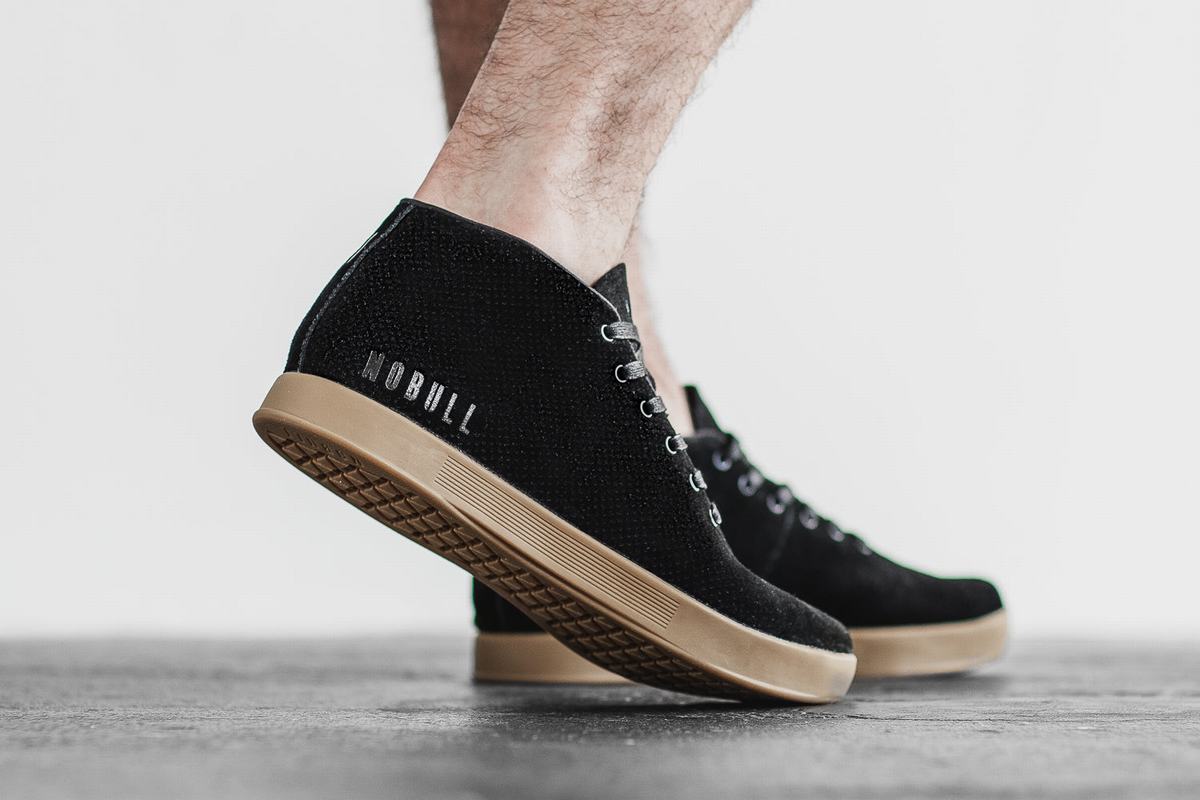 Nobull Suede Mid Trainer Skor Herr Svarta | AR1639075