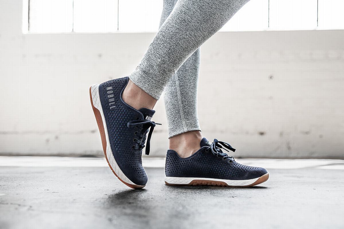 Nobull Suede Trainer Skor Dam Marinblå | SH0281974