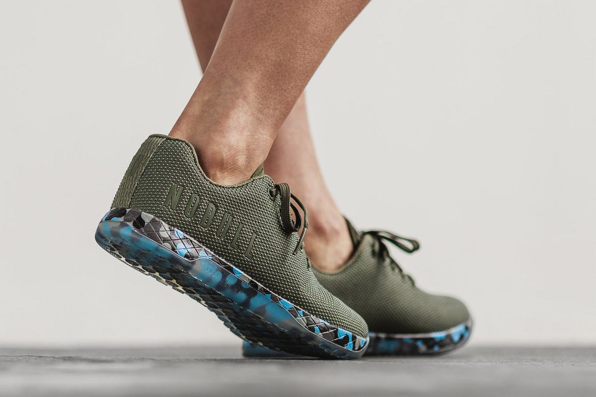 Nobull Superfabric Army Trainer Skor Dam Olivgröna Blå | HG8239156