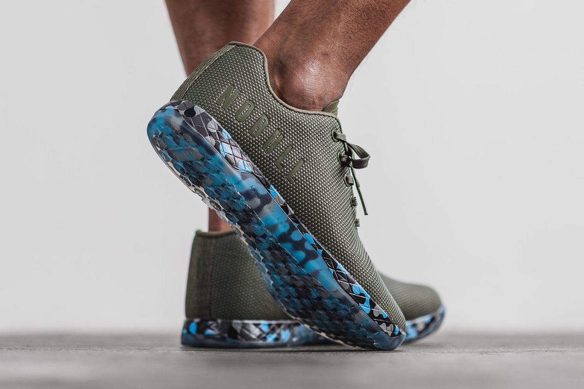 Nobull Superfabric Army Trainer Skor Herr Olivgröna Blå | DH8491036