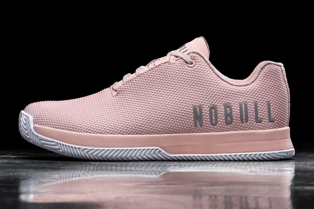 Nobull Superfabric Court Trainer Skor Dam Rosa Vita | DR3921784