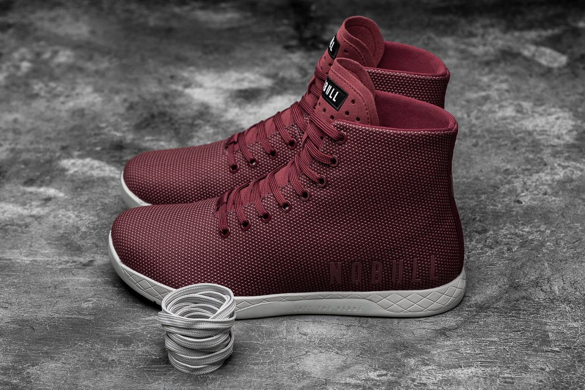 Nobull Superfabric High-Top Arctic Trainer Skor Dam Mörkröda | AB1032694