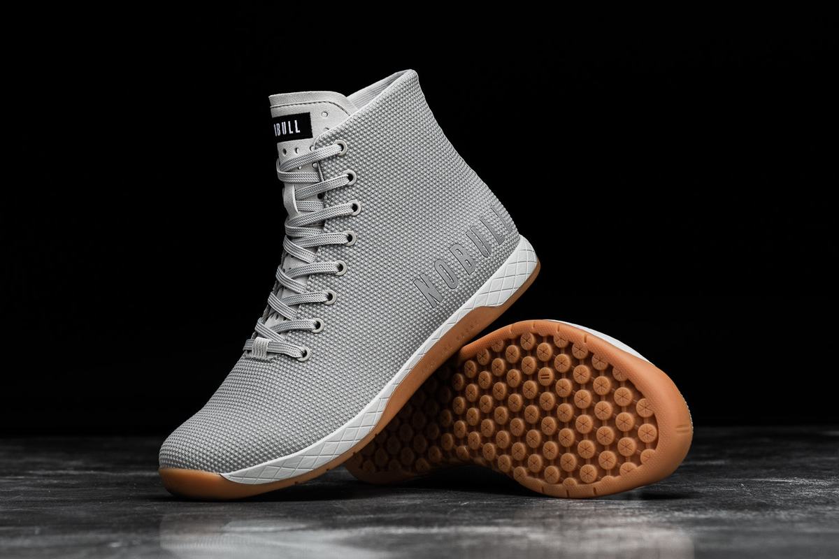 Nobull Superfabric High-Top Arctic Trainer Skor Herr Grå Bruna | RU2638970