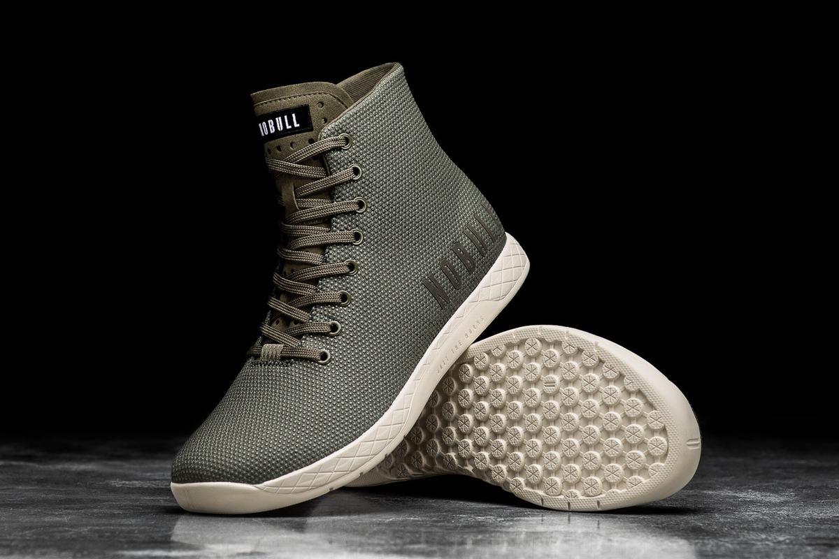 Nobull Superfabric High-Top Army Trainer Skor Dam Vita | EW2583710