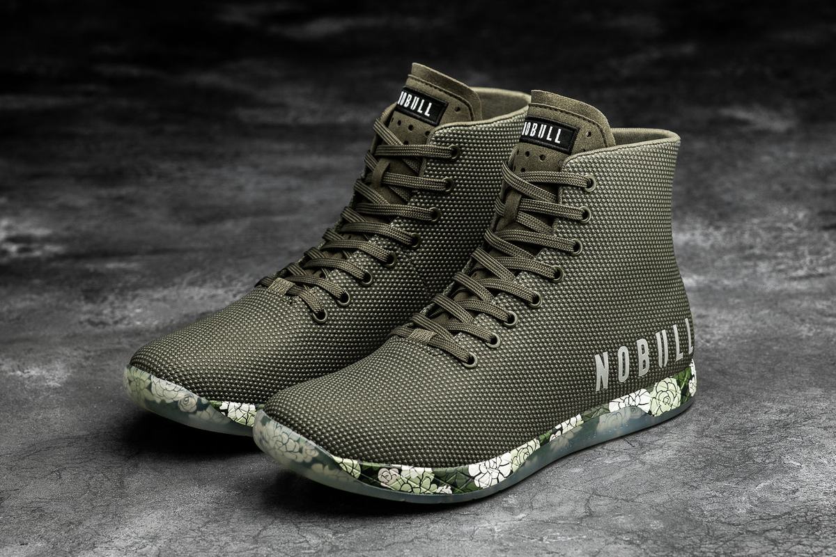 Nobull Superfabric High-Top Army Trainer Skor Herr Olivgröna | QL0983264