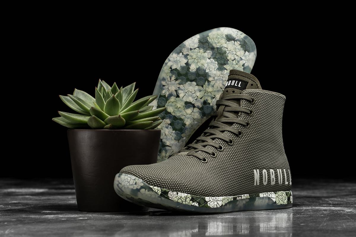 Nobull Superfabric High-Top Army Trainer Skor Herr Olivgröna | QL0983264