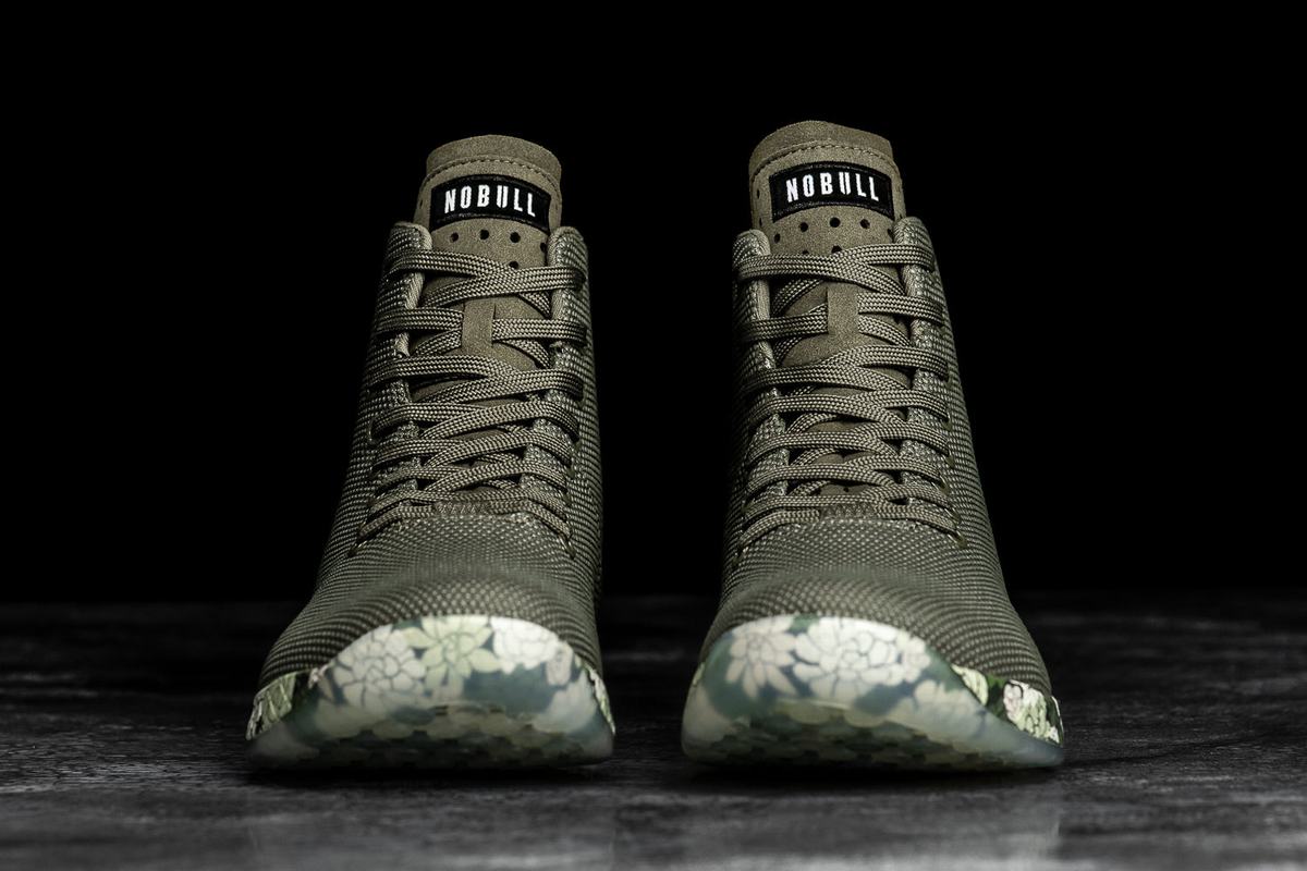 Nobull Superfabric High-Top Army Trainer Skor Herr Olivgröna | QL0983264