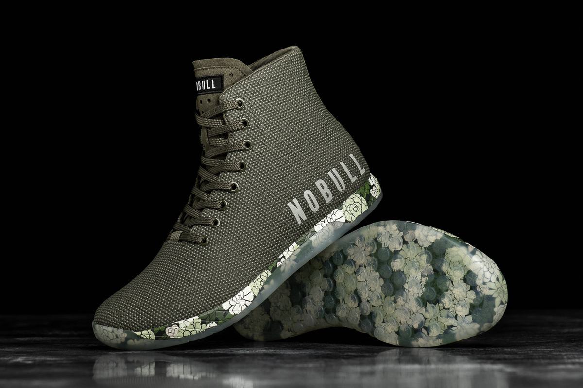 Nobull Superfabric High-Top Army Trainer Skor Herr Olivgröna | QL0983264