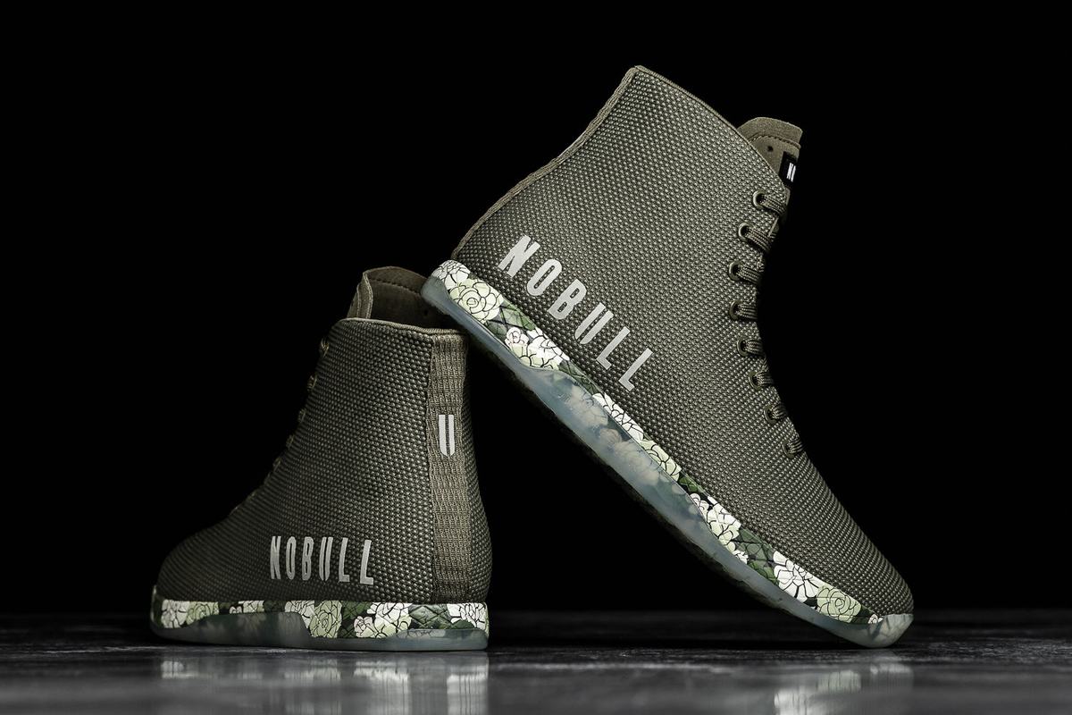 Nobull Superfabric High-Top Army Trainer Skor Herr Olivgröna | QL0983264