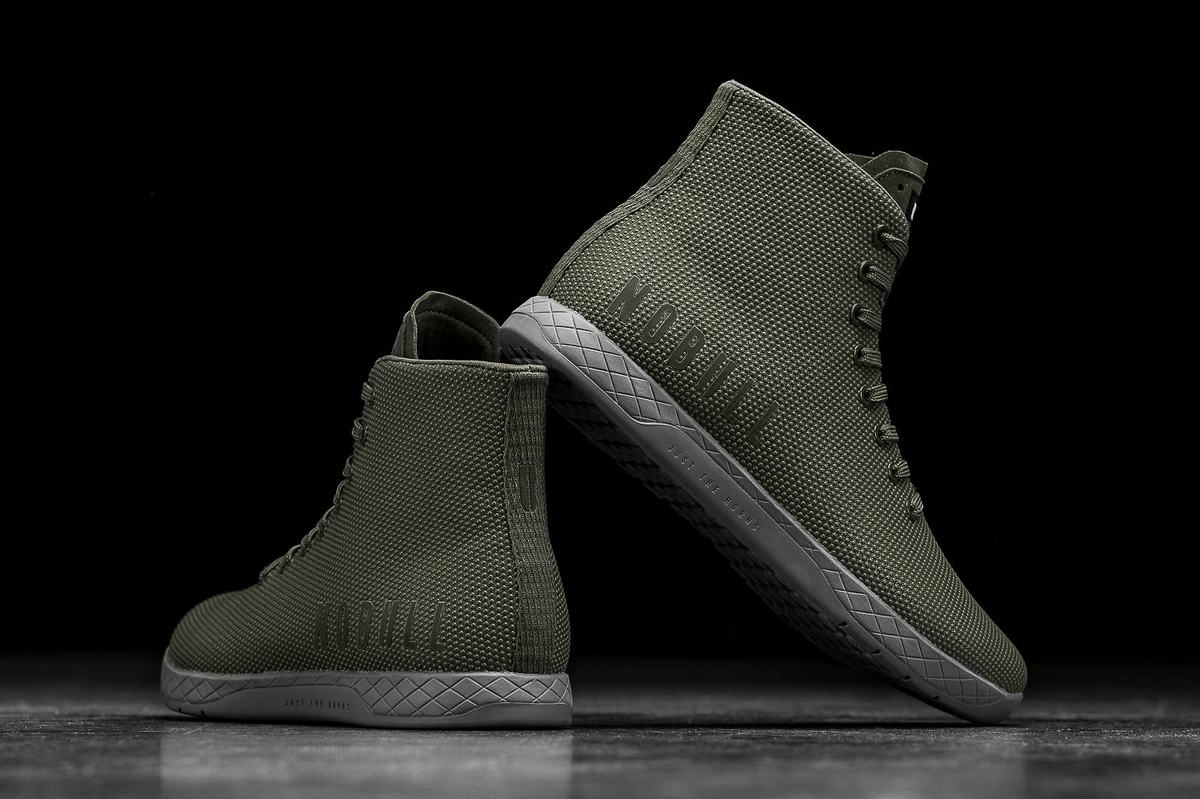 Nobull Superfabric High-Top Army Trainer Skor Dam Grå | VR3948062