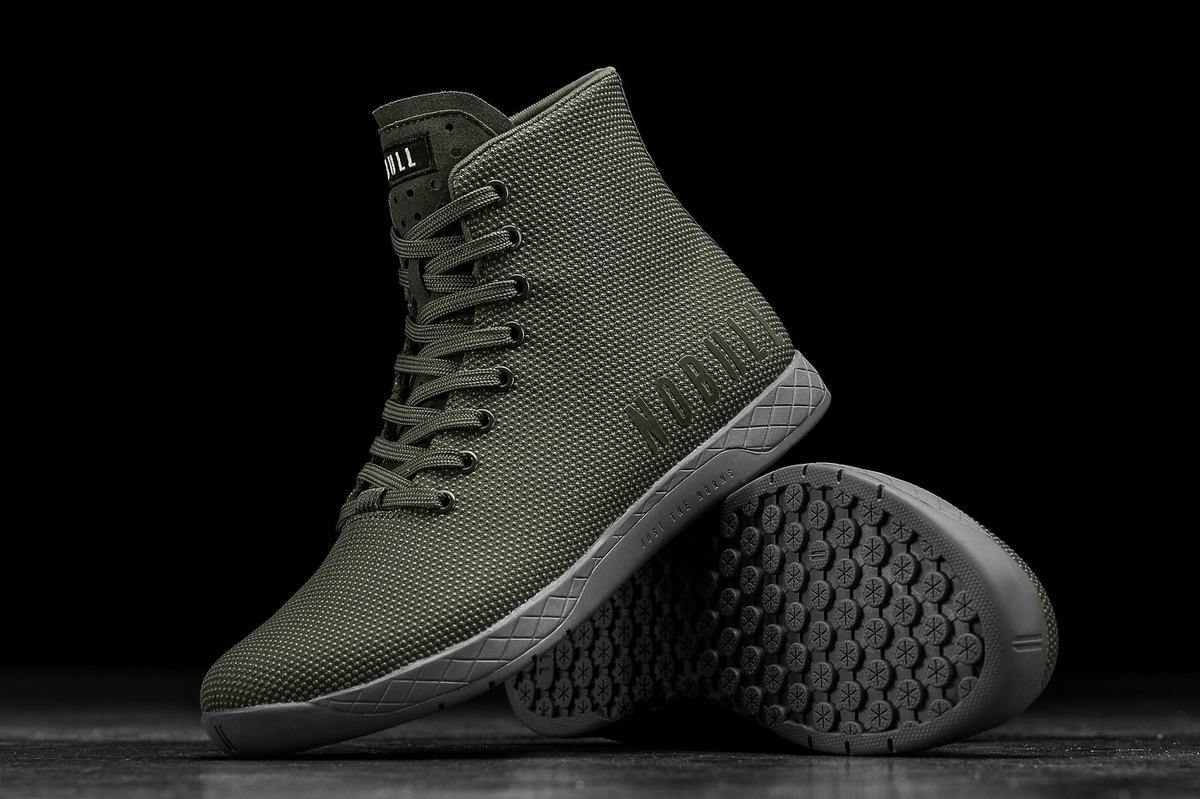 Nobull Superfabric High-Top Army Trainer Skor Dam Grå | VR3948062