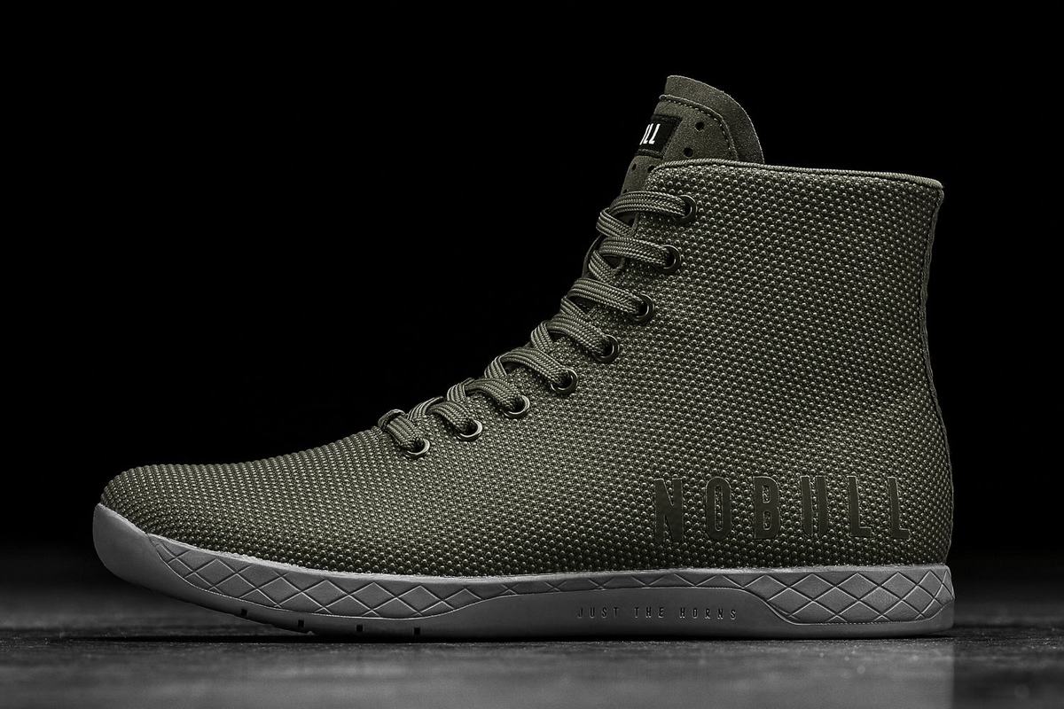 Nobull Superfabric High-Top Army Trainer Skor Dam Grå | VR3948062