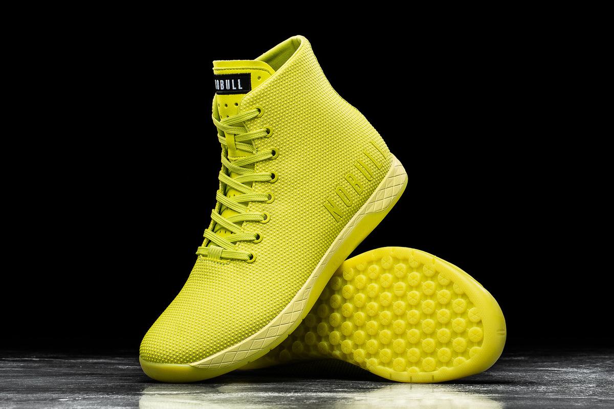 Nobull Superfabric High-Top Neon Trainer Skor Dam Ljusgröna | AG9623815