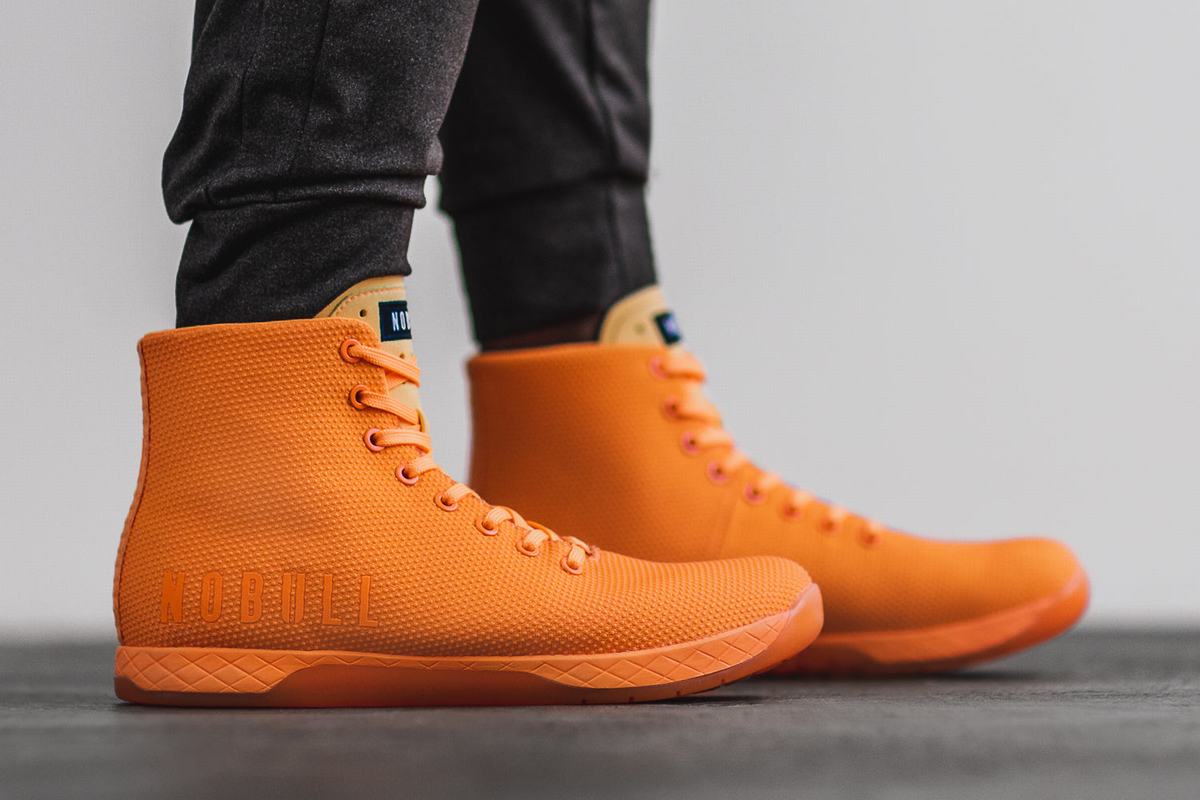 Nobull Superfabric High-Top Neon Trainer Skor Herr Orange | CB3807692