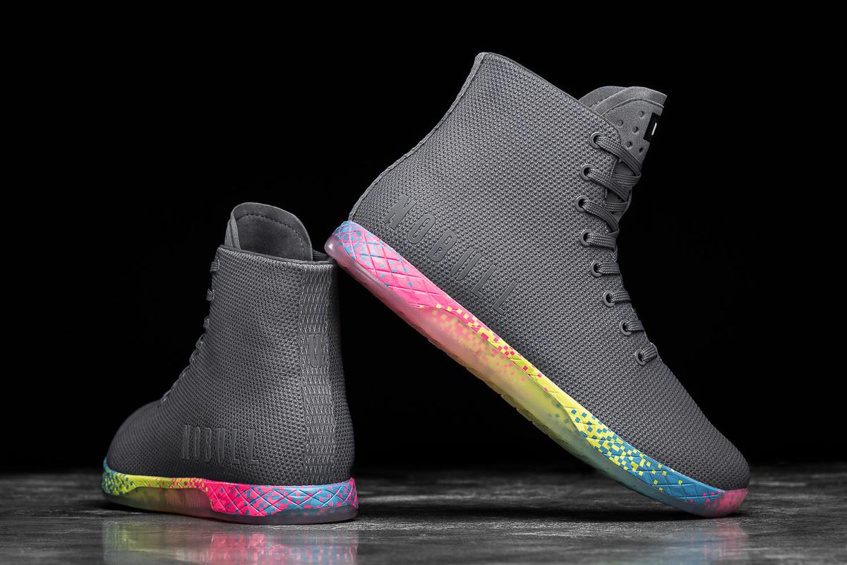 Nobull Superfabric High-Top Neon Trainer Skor Herr Mörkgrå | HV9645127