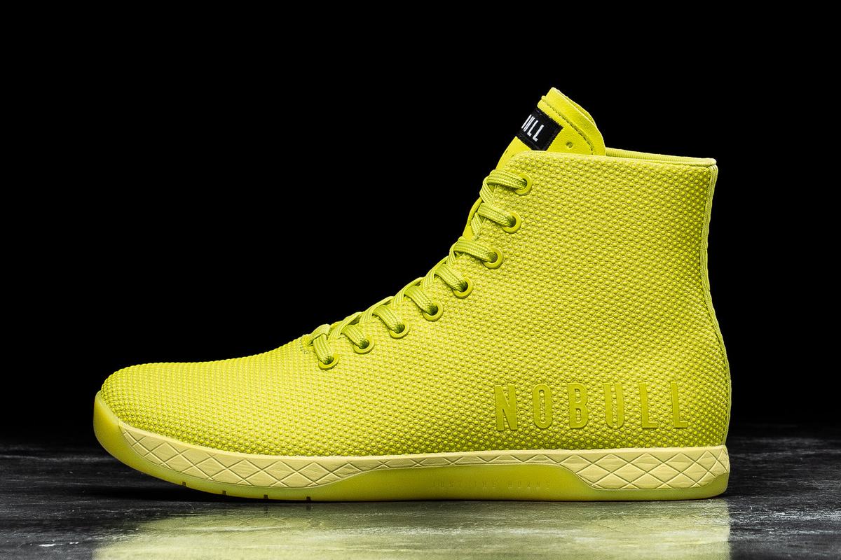 Nobull Superfabric High-Top Neon Trainer Skor Herr Ljusgröna | SJ0768359