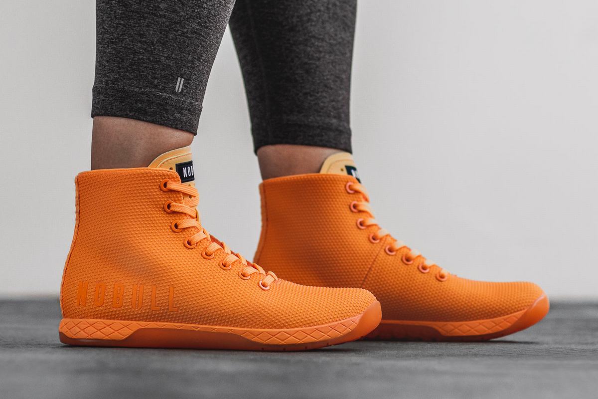 Nobull Superfabric High-Top Neon Trainer Skor Dam Orange | SM6319450