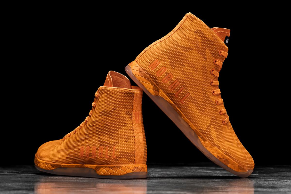 Nobull Superfabric High-Top Neon Trainer Skor Herr Orange Camo | VA6309185