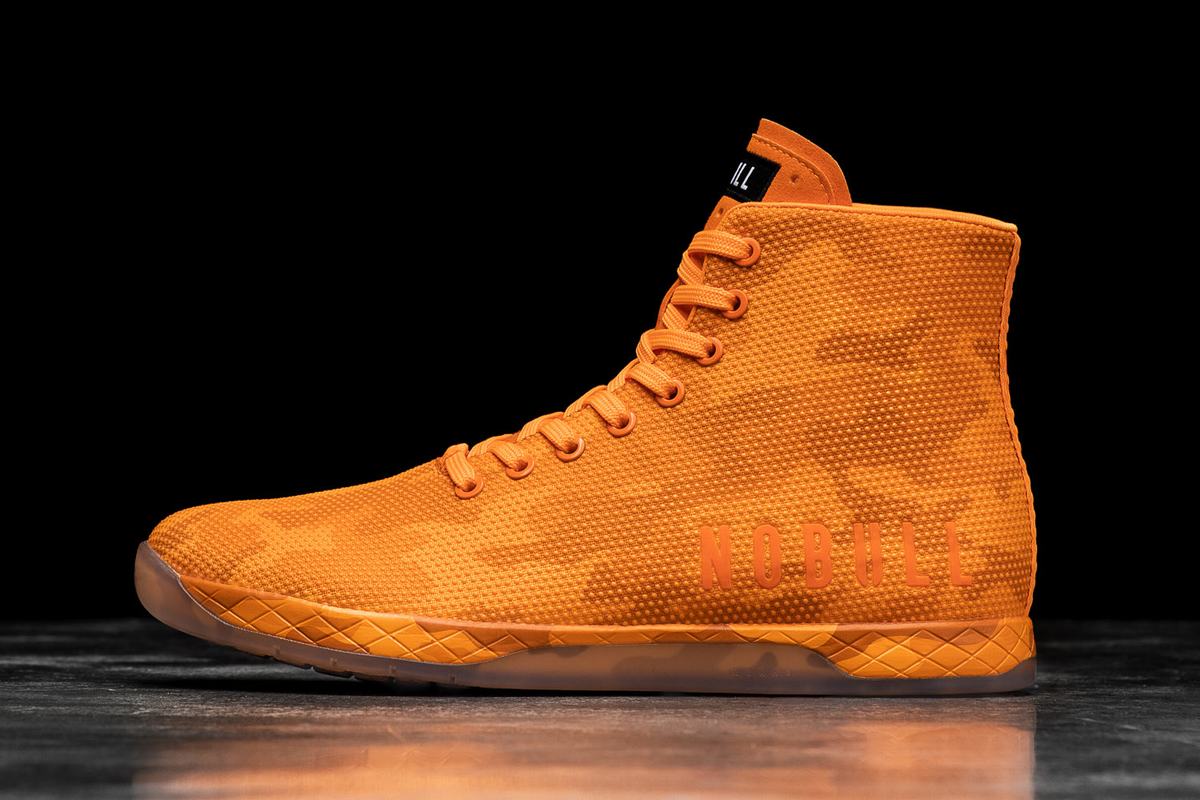 Nobull Superfabric High-Top Neon Trainer Skor Herr Orange Camo | VA6309185