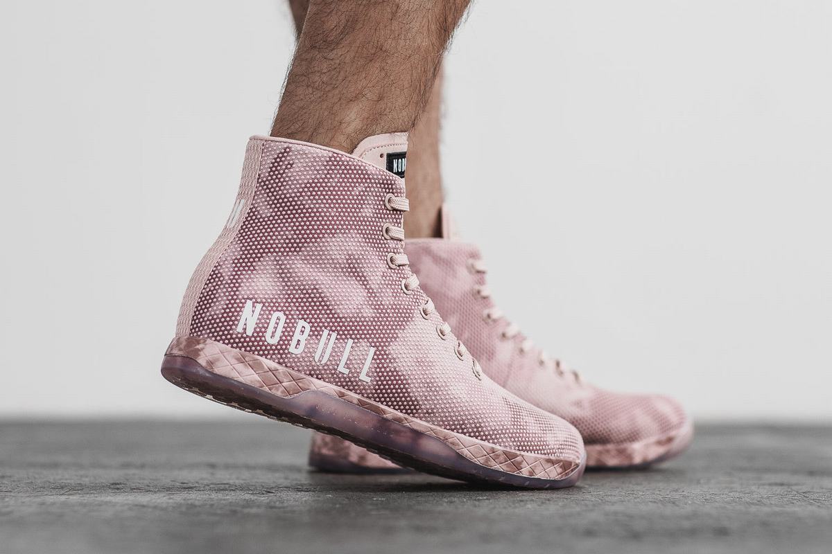 Nobull Superfabric High-Top Tie-Dye Trainer Skor Herr Rosa | LI3258641