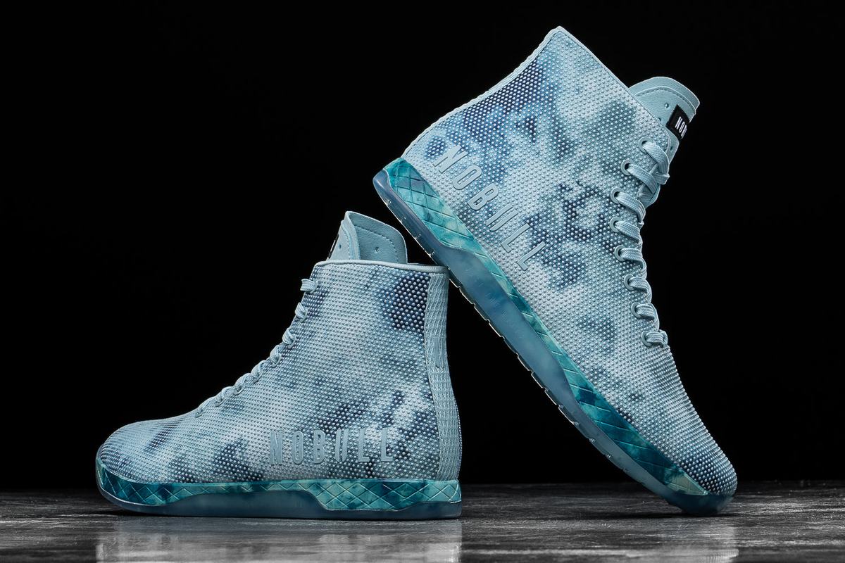 Nobull Superfabric High-Top Tie-Dye Trainer Skor Dam Mintgröna | MF9180426