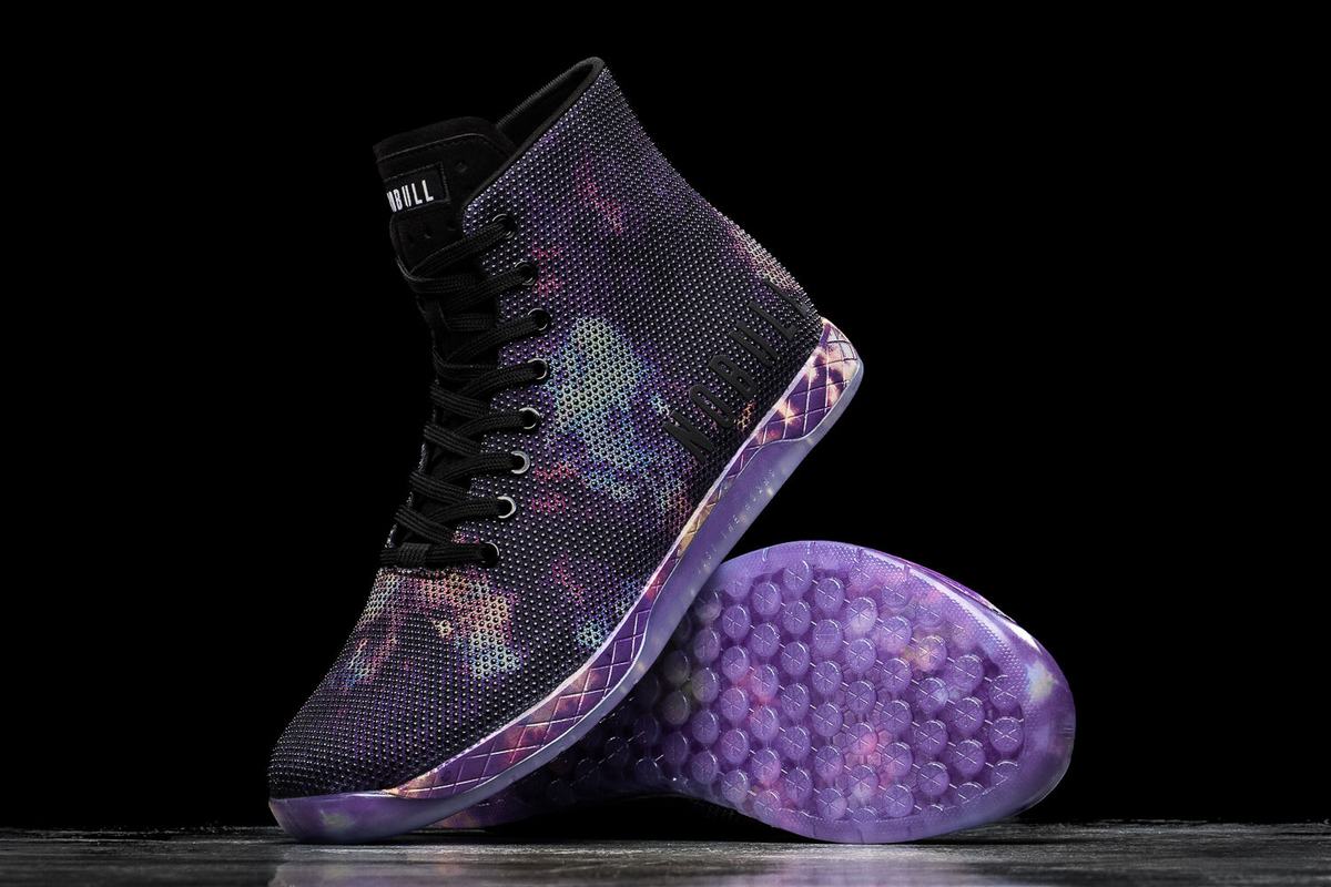 Nobull Superfabric High-Top Tie-Dye Trainer Skor Dam Lila Svarta | MX9715068