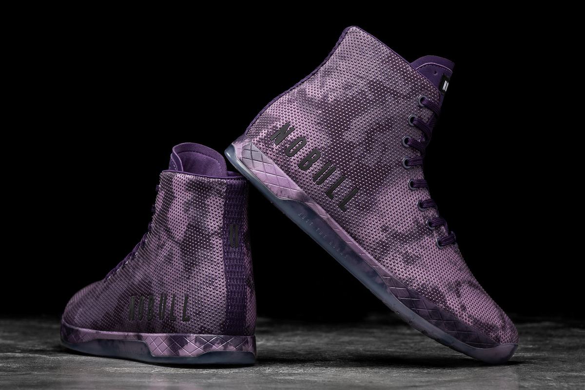 Nobull Superfabric High-Top Tie-Dye Trainer Skor Dam Mörklila | PV9582173