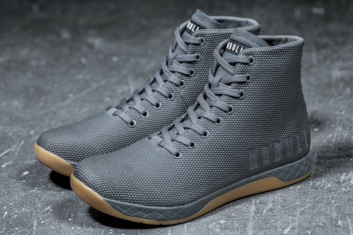 Nobull Superfabric High-Top Trainer Skor Dam Mörkgrå | GL0823179