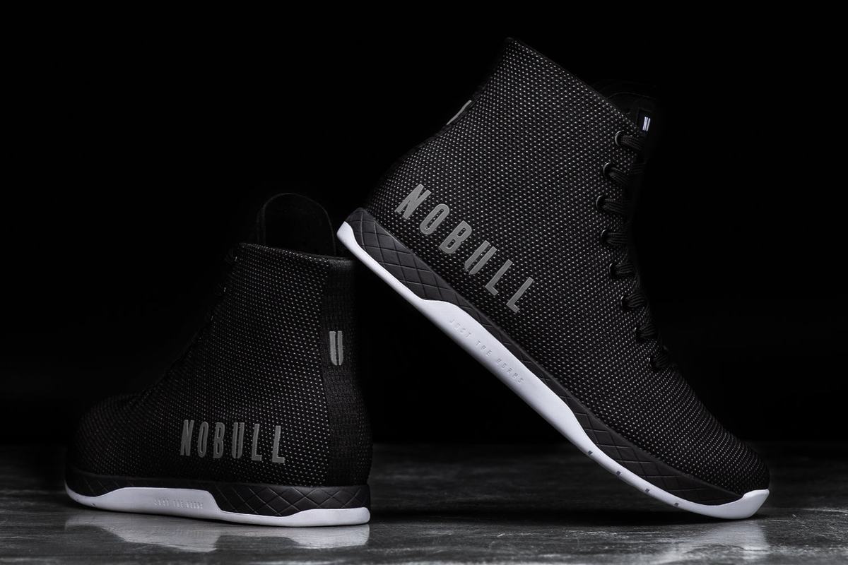 Nobull Superfabric High-Top Trainer Skor Dam Svarta Vita | JN4598627