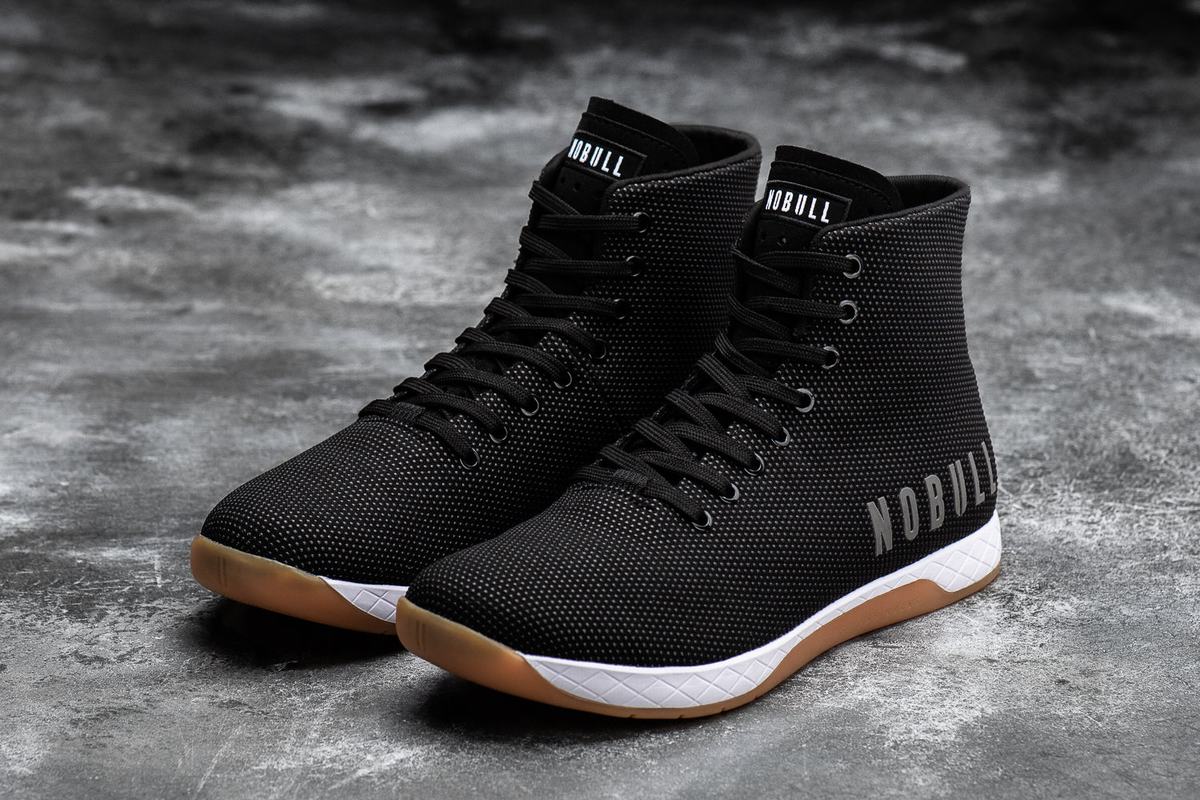 Nobull Superfabric High-Top Trainer Skor Herr Svarta Vita | LF2768419