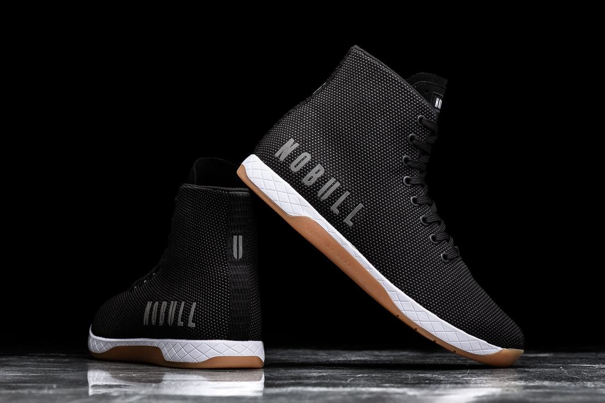 Nobull Superfabric High-Top Trainer Skor Herr Svarta Vita | LF2768419