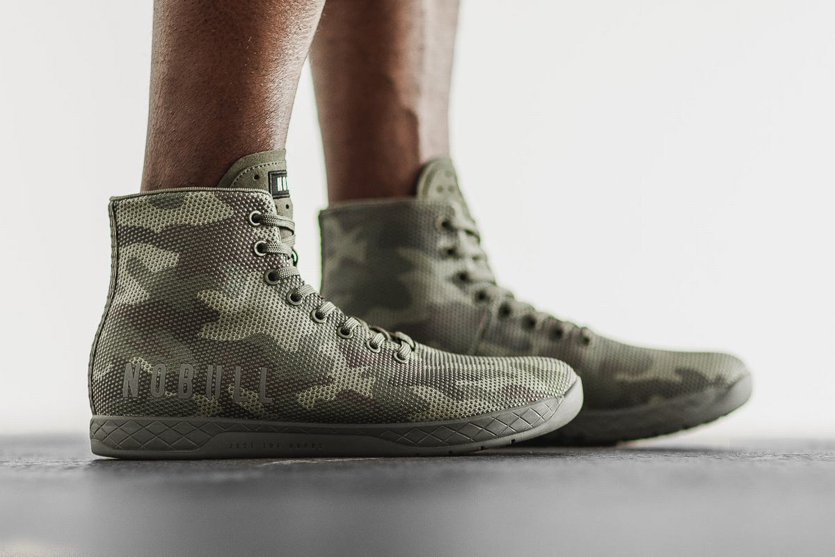 Nobull Superfabric High-Top Trainer Skor Herr Camo | NC5192604