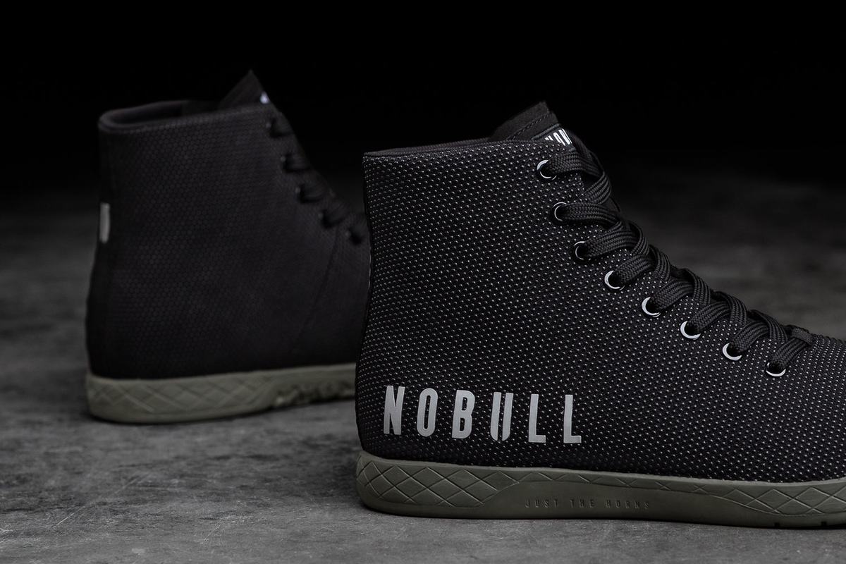 Nobull Superfabric High-Top Trainer Skor Dam Svarta Mörkgröna | VY2857691