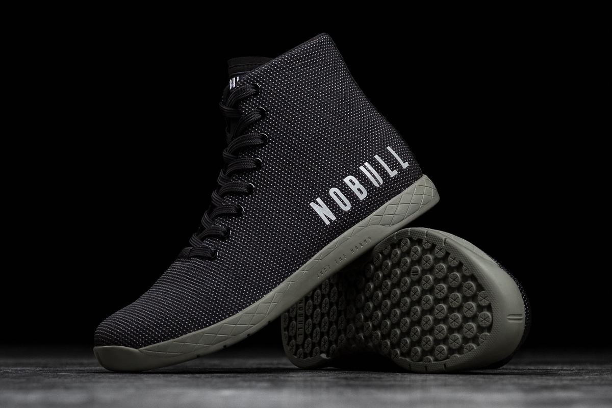 Nobull Superfabric High-Top Trainer Skor Dam Svarta Mörkgröna | VY2857691