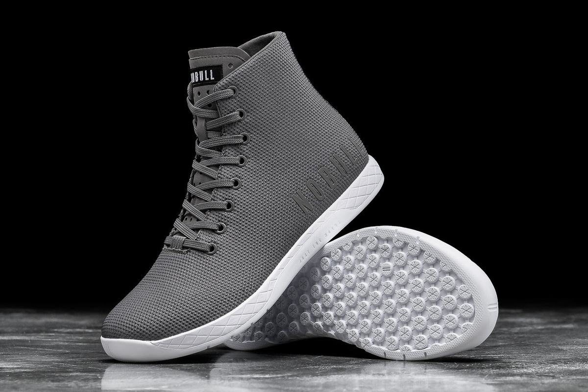 Nobull Superfabric High-Top Trainer Skor Herr Mörkgrå Vita | VZ6984021