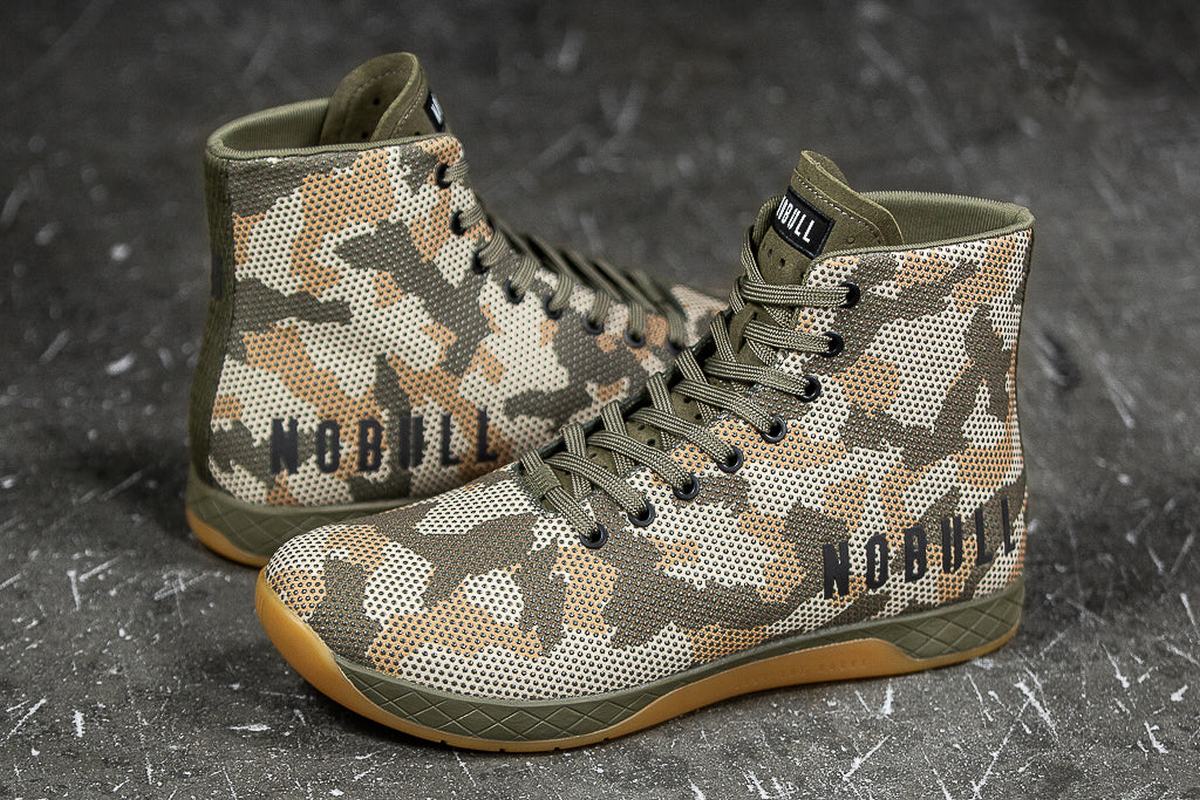 Nobull Superfabric High-Top Woodland Trainer Skor Dam Camo | KV3680197