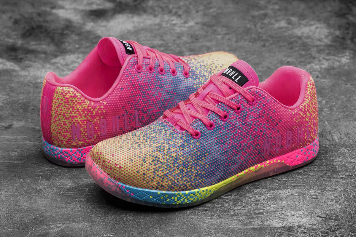 Nobull Superfabric Neon Trainer Skor Herr Rosa | UB2170483