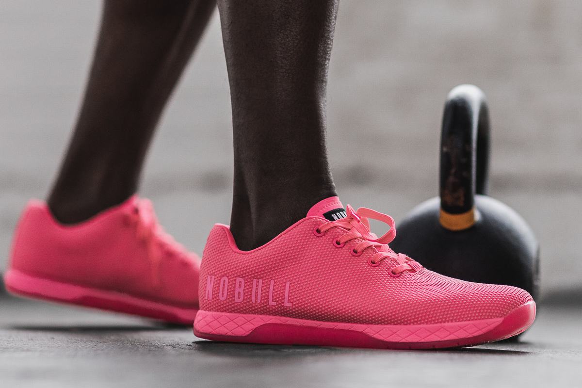 Nobull Superfabric Neon Trainer Skor Herr Rosa | UD8523104