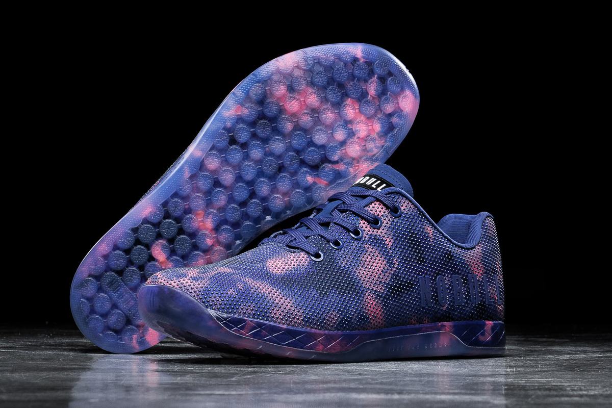 Nobull Superfabric Tie-Dye Trainer Skor Dam Indigo Rosa | VP9426157