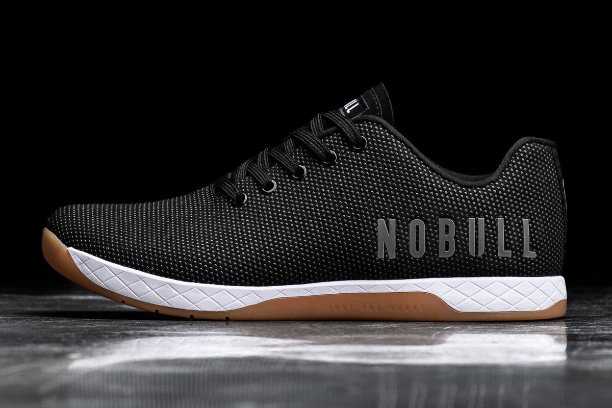 Nobull Superfabric Trainer Crossfit Skor Herr Svarta Vita | NX8325496