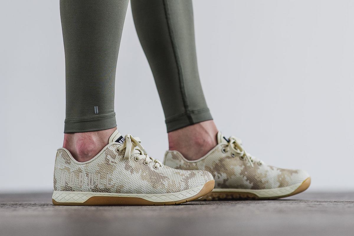 Nobull Superfabric Trainer Skor Dam Grå Ljusgröna Camo | OA7852416