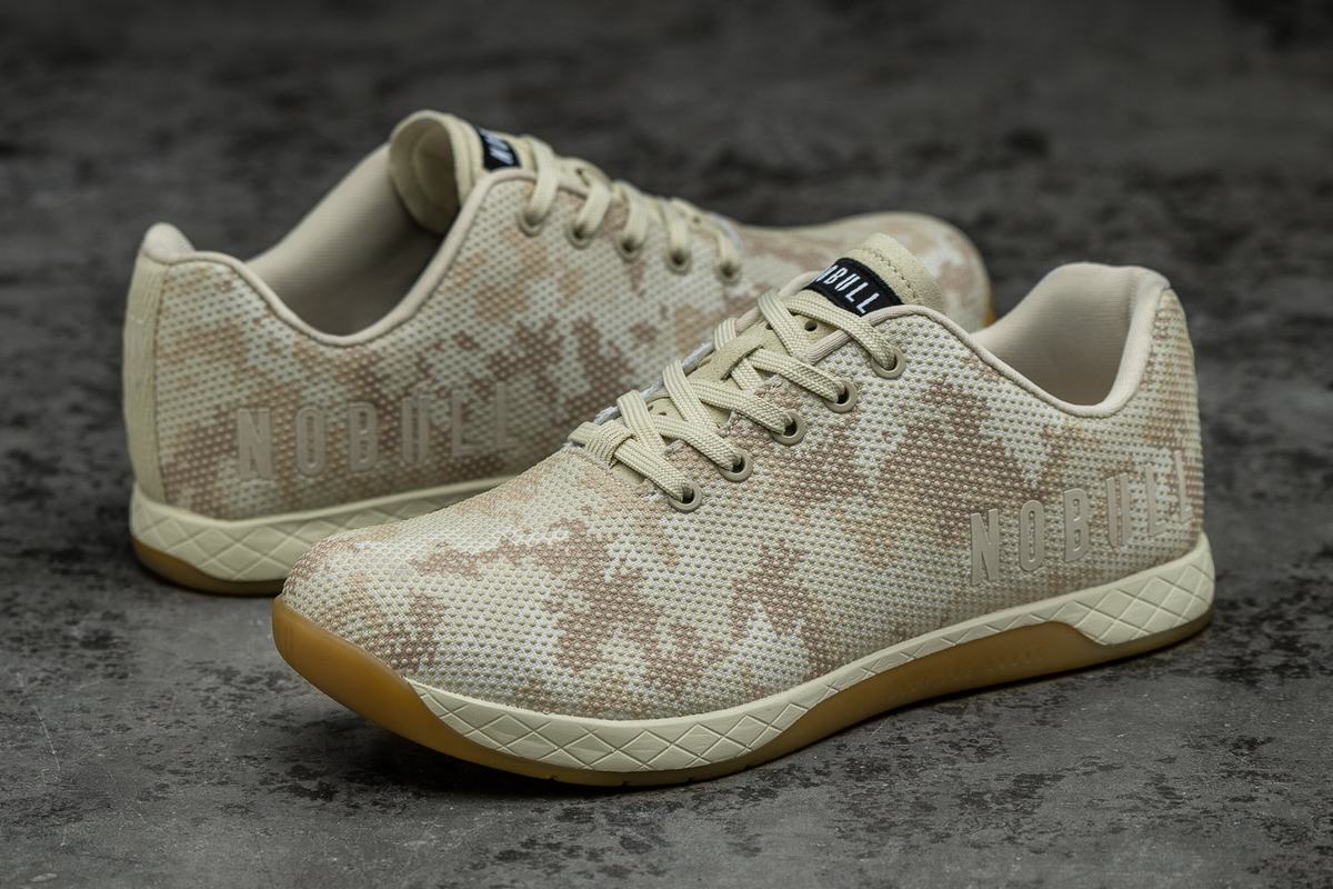 Nobull Superfabric Trainer Skor Dam Grå Ljusgröna Camo | OA7852416