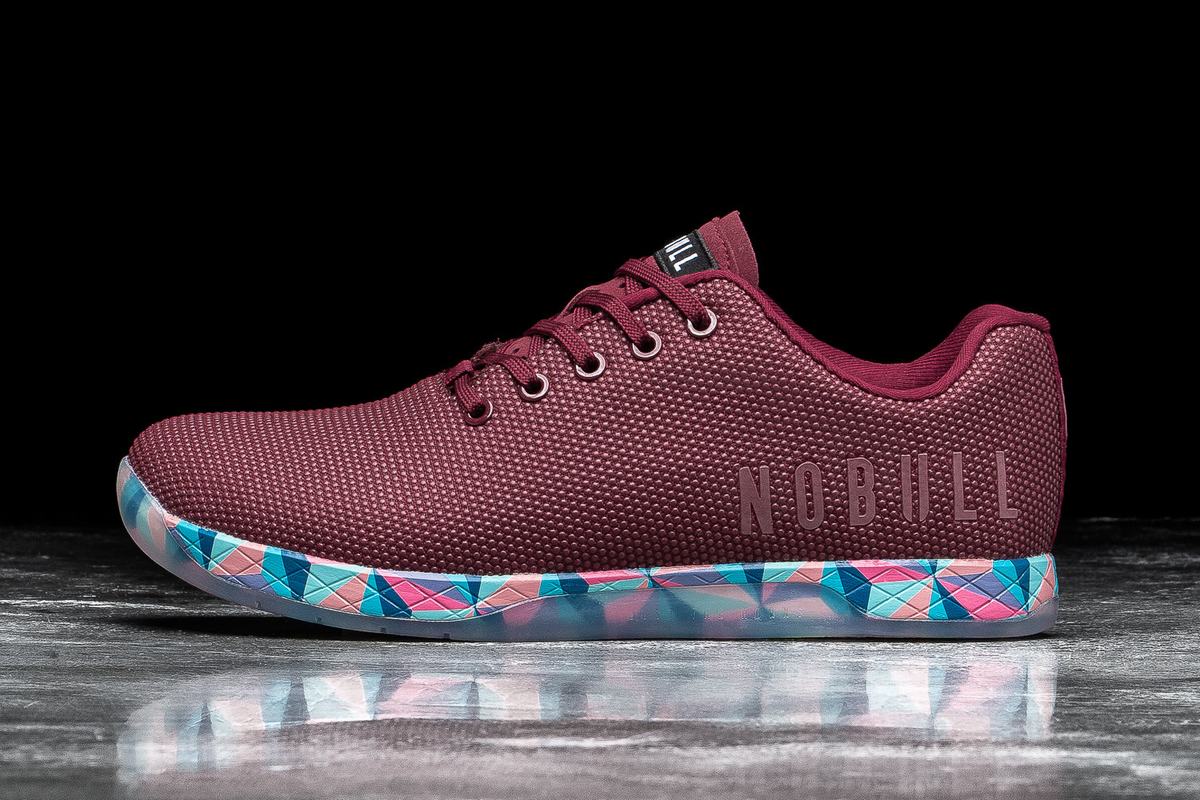 Nobull Superfabric Trainer Skor Dam Mörkröda | LU1682759