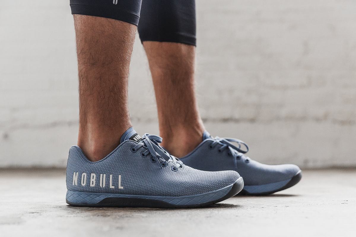 Nobull Superfabric Trainer Skor Herr Grå Blå | OE7160845