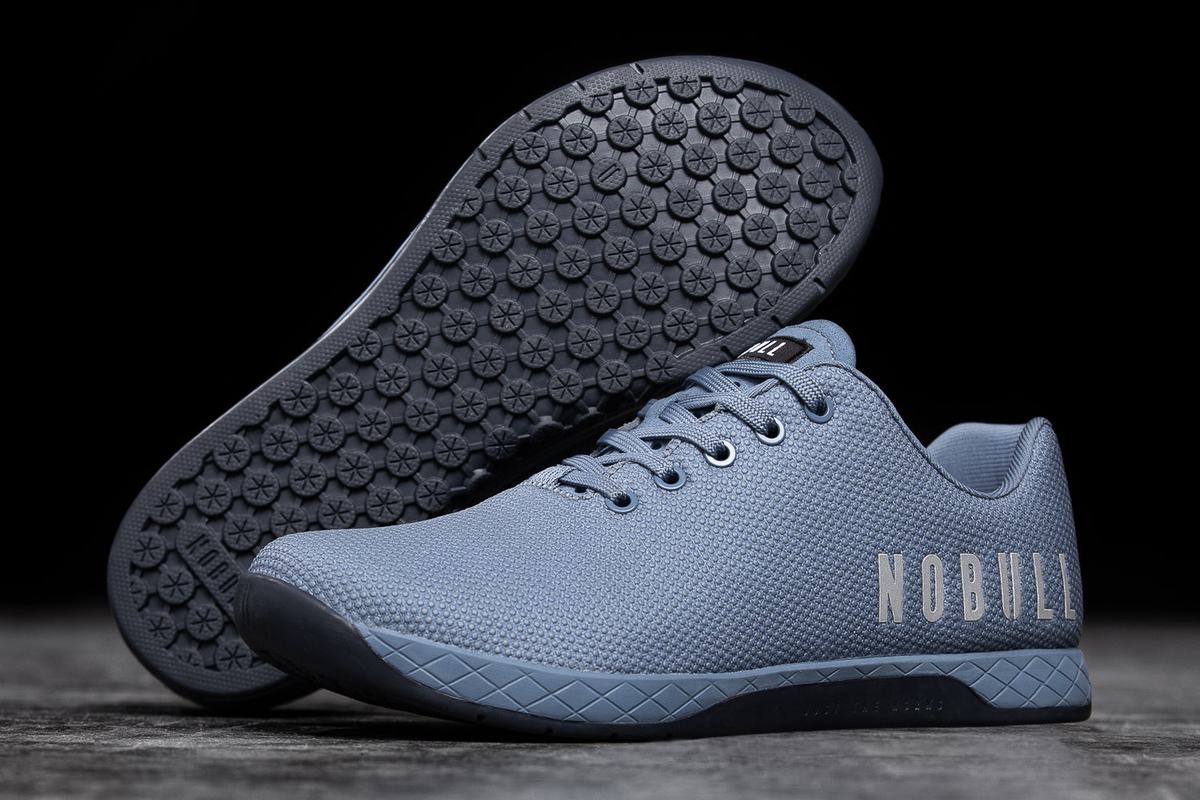 Nobull Superfabric Trainer Skor Herr Grå Blå | OE7160845