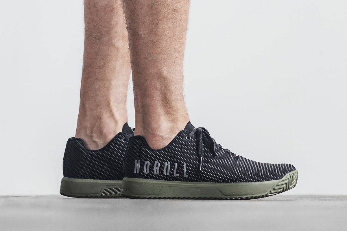 Nobull Superfabric Trainer Skor Herr Svarta Mörkgröna | CD6432897