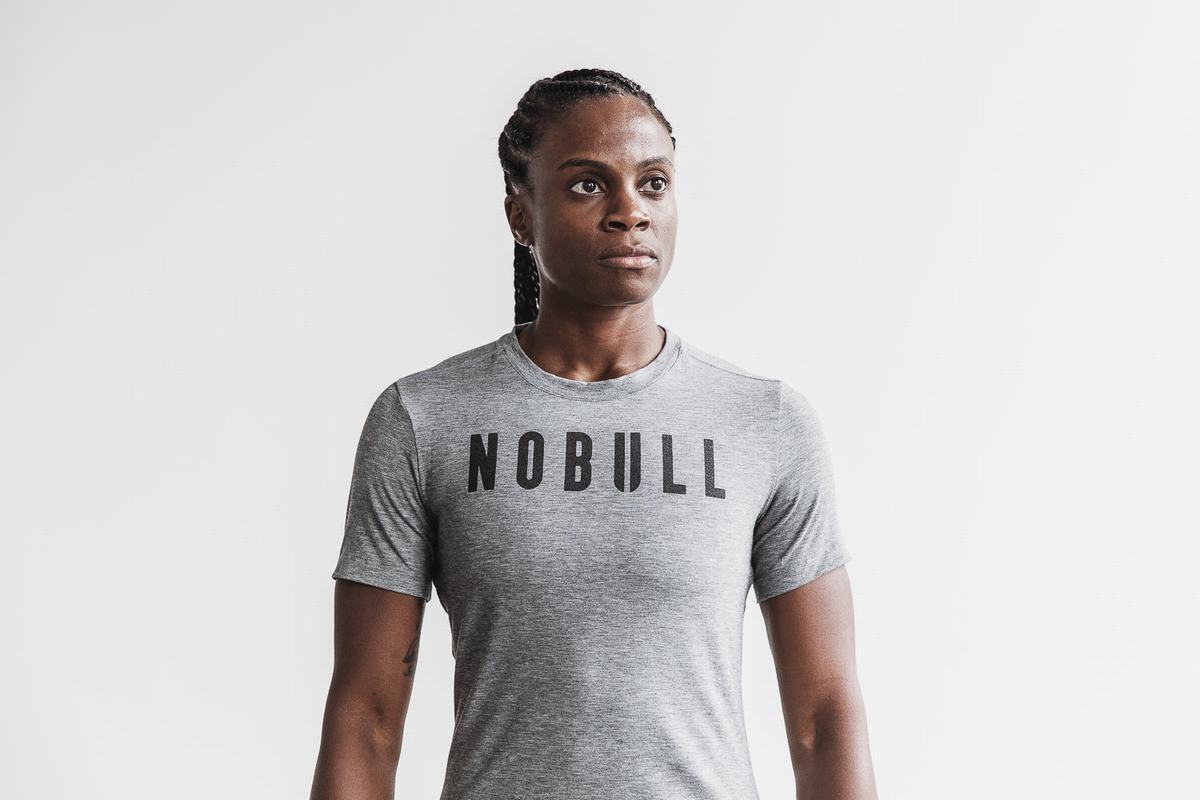 Nobull T-Shirt Dam Grå | DN4638795