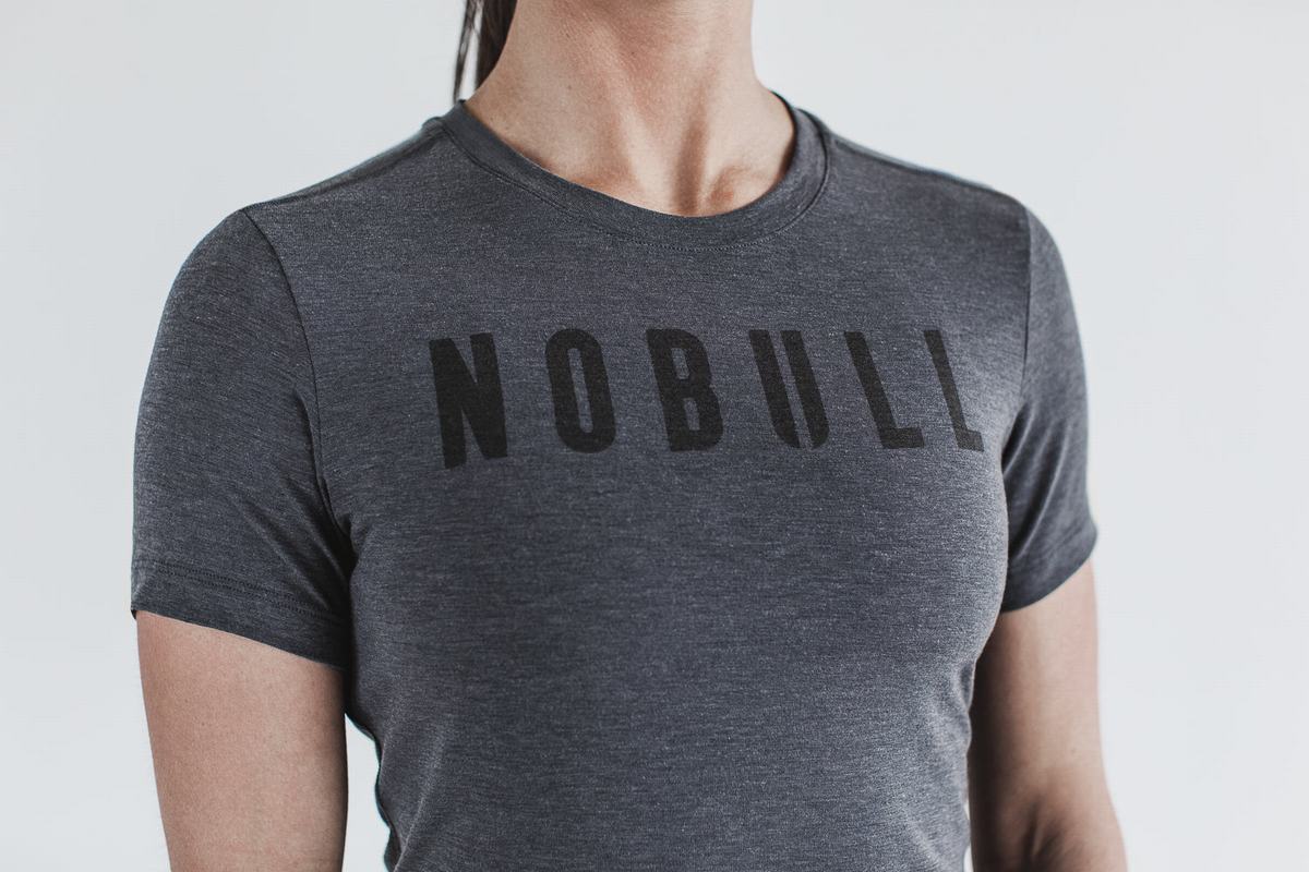 Nobull T-Shirt Dam Mörkgrå | FU1378062